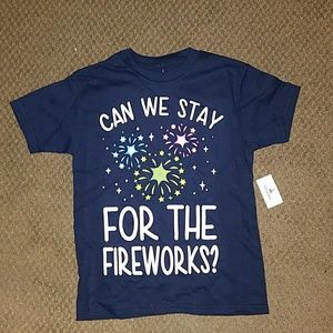 Nwt disney parks tee shirt kids small fireworks